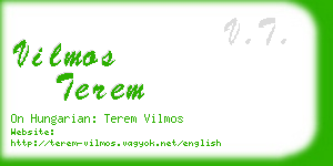 vilmos terem business card